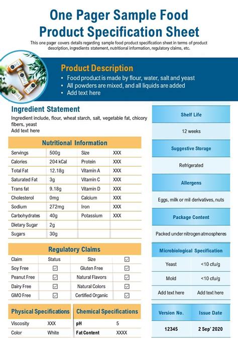 Product Specification 